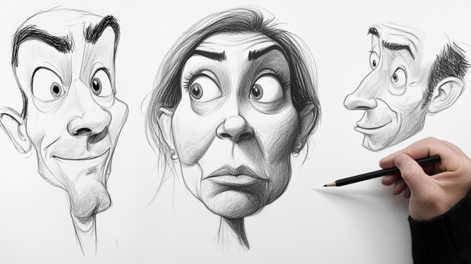 personalised caricature drawing